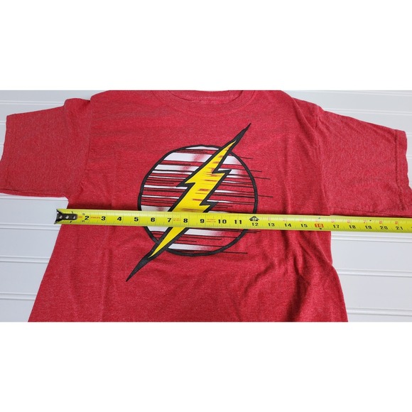DC Comics Unisex The Flash Graphic T-Shirt Size Small Red Lightning Bolt Logo - Picture 4 of 6